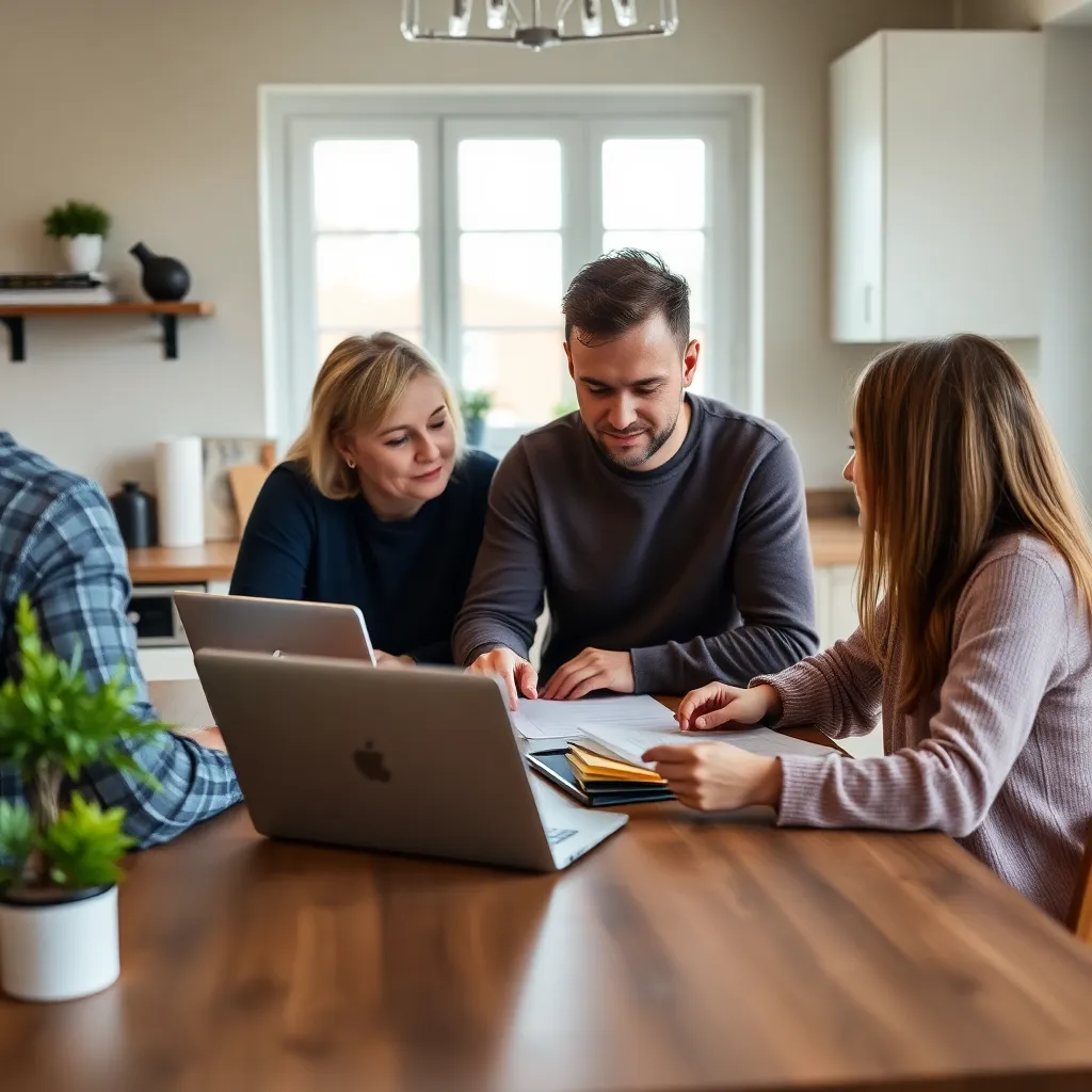 Financieel adviseur die een persoonlijk plan opstelt met een cliënt